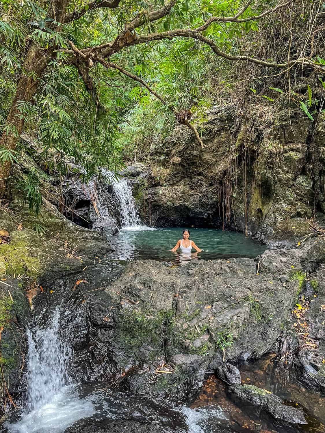 Soaking in the magnificent degtayan falls