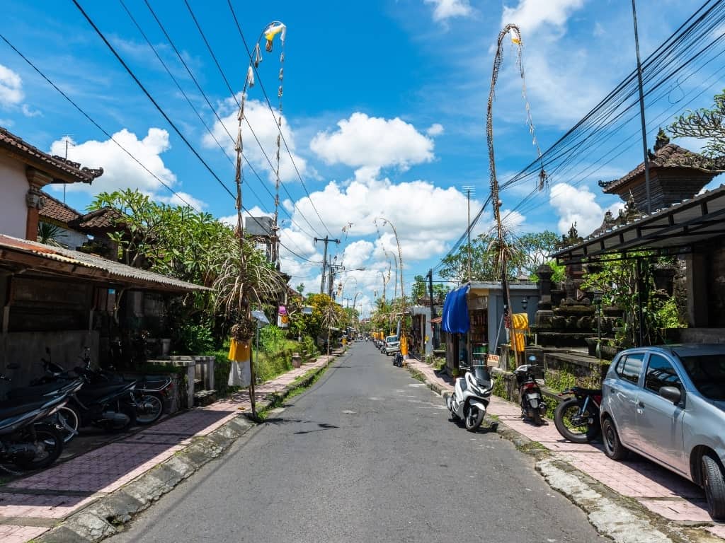 Empty Streets of Bali during Balinese New Year