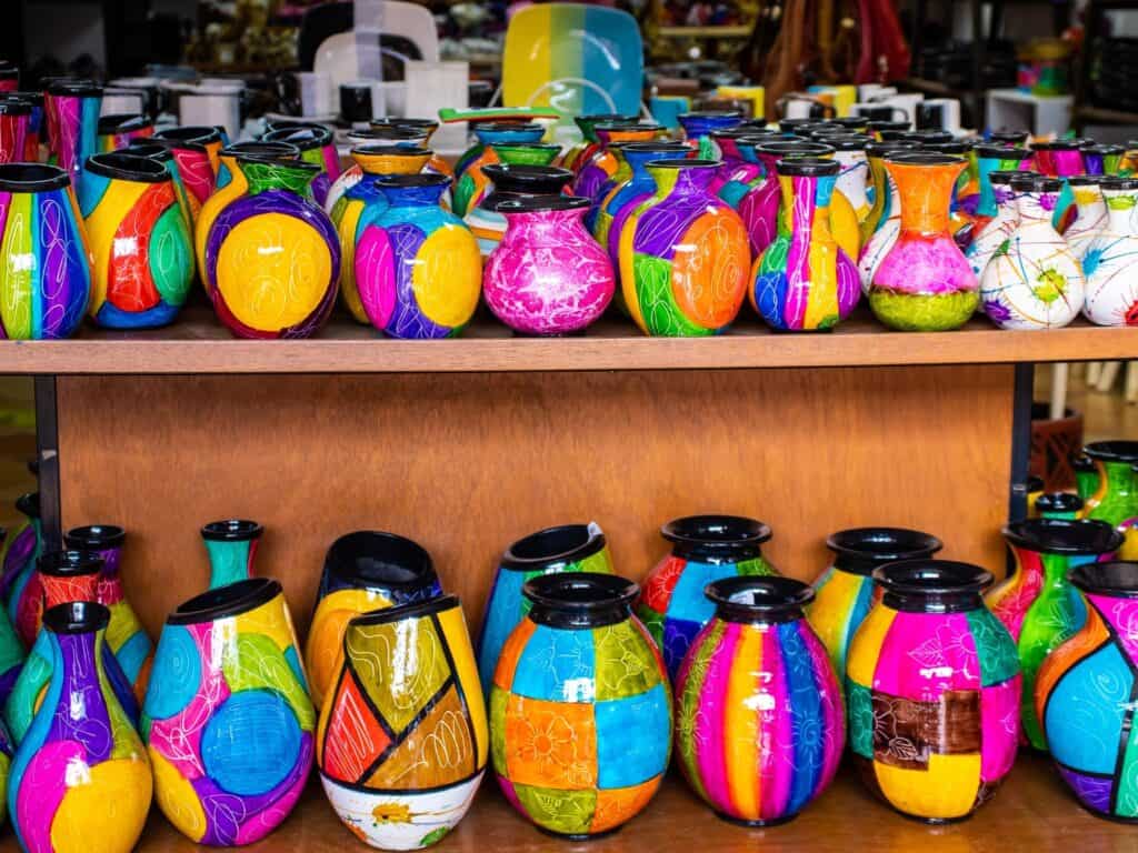 Colorful Pots in Raquira