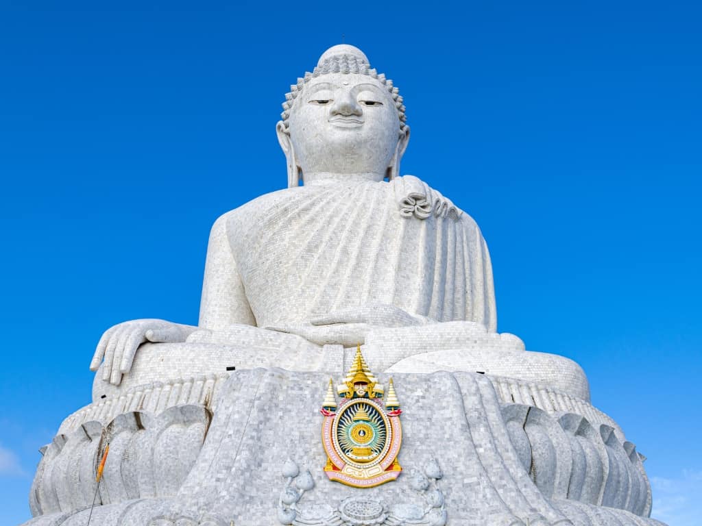 Big Buddha Phuket Thailand, an iconic site in Phuket and the third largest buddha statue in Thailand.