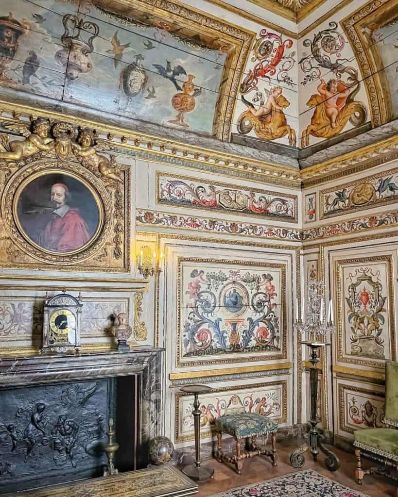 Antique interiors at Carnavalet Museum, Paris.