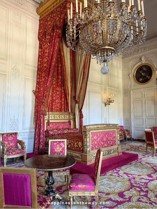 A pink chamber at the Grand Trianon in Versailles