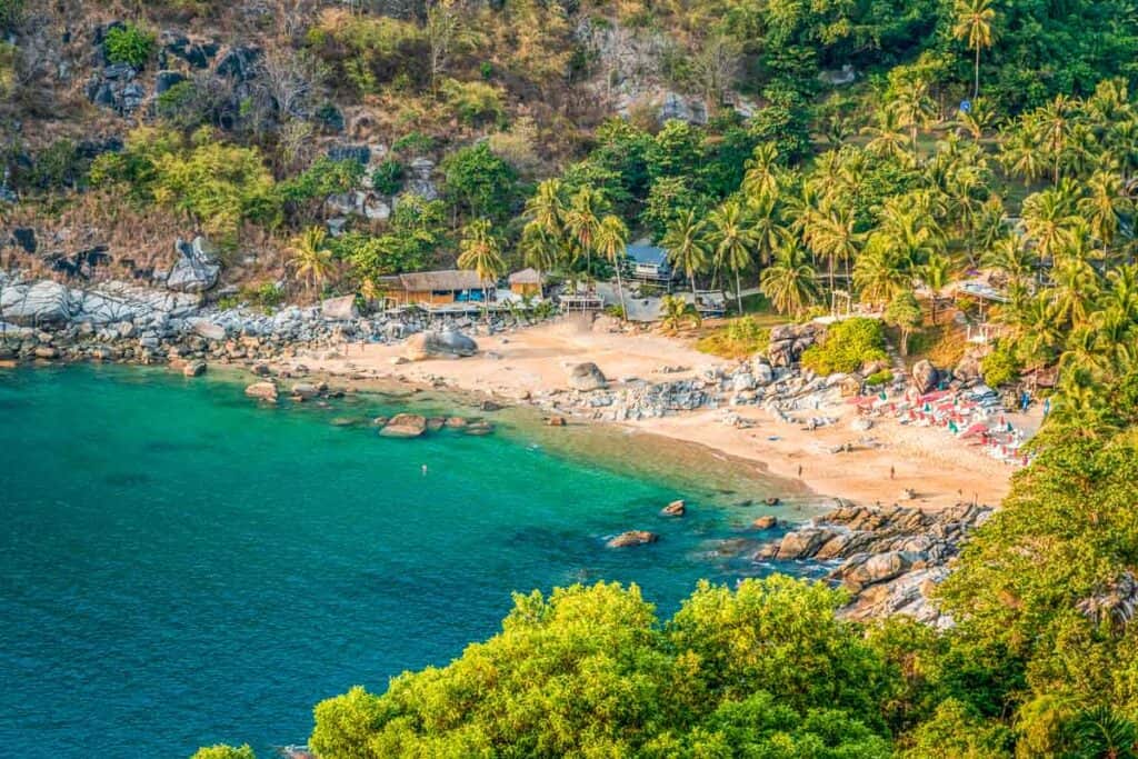 Nui Beach the best beach in Phuket for snorkling. Add this beach on your list of best beaches in Phuket to go to!
