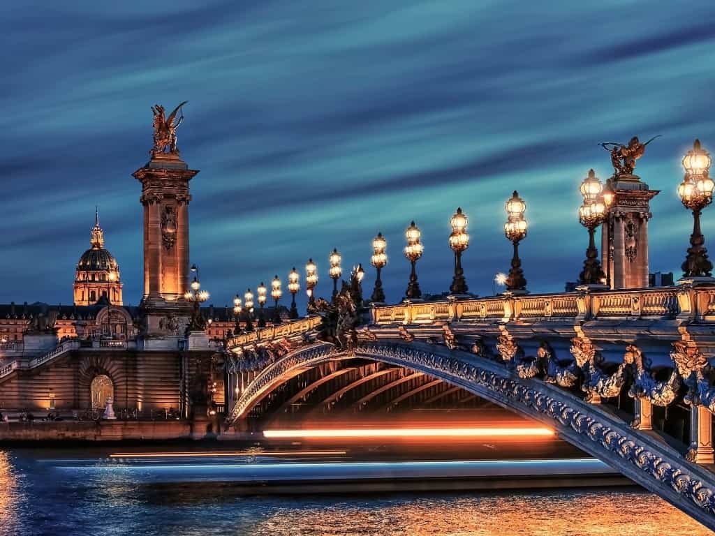 Seine River in Paris at Night