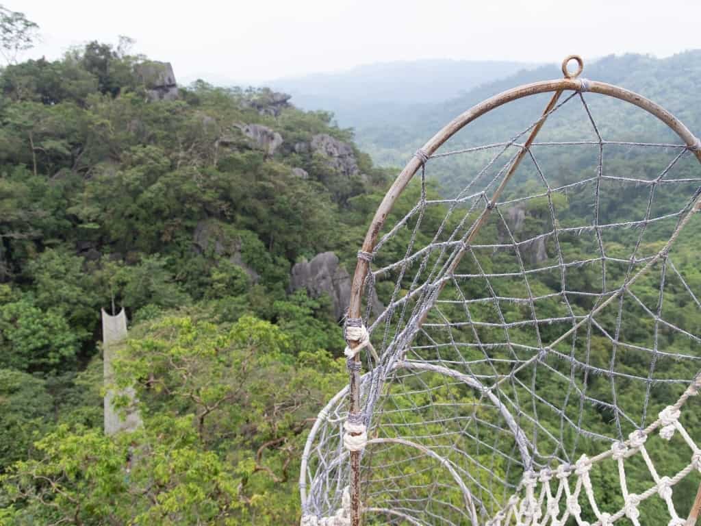 The rope leading to Duyan in Masungi Georeserve