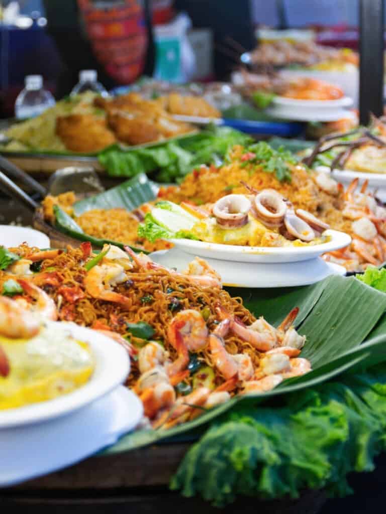Thai Street Food in Chiang Rai Flower Festival