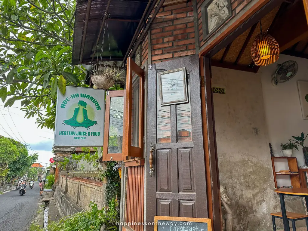 Exterior and signage of Abe-Do Warung