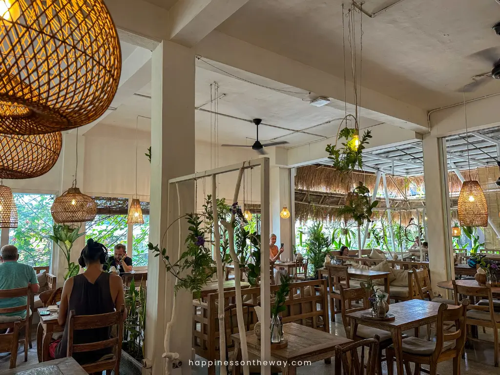 Chairs and table set up in Alchemy Bali