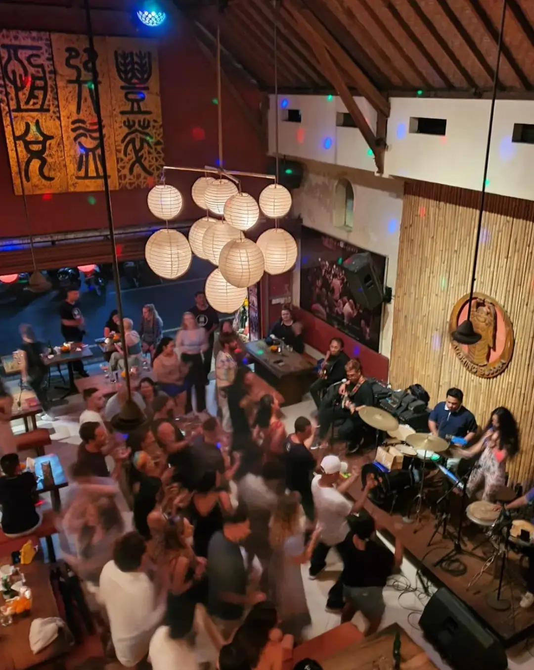 Dancing guests, enjoying the vibe and music at Laughing Buddha Bar