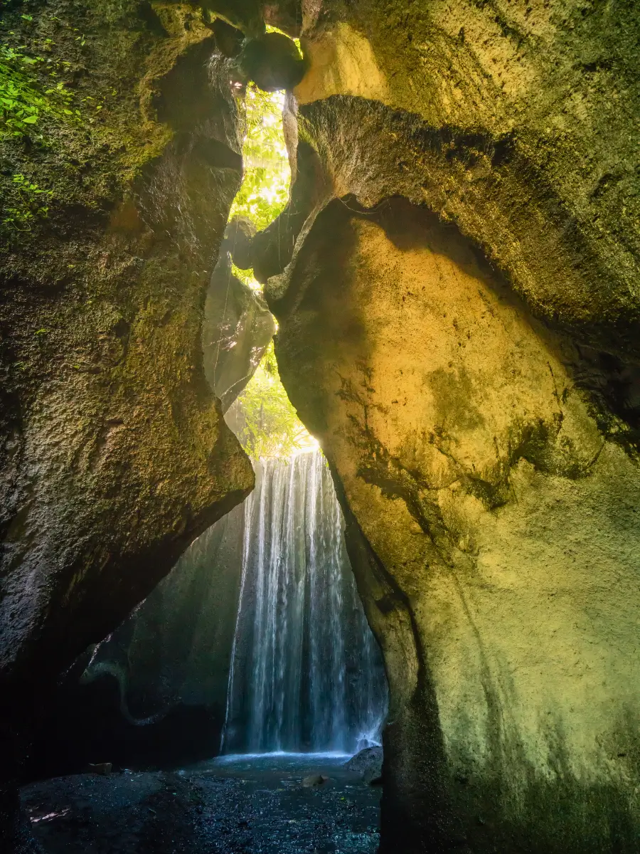 Tukad Cepung Waterfall, a hidden waterfall inside a cave