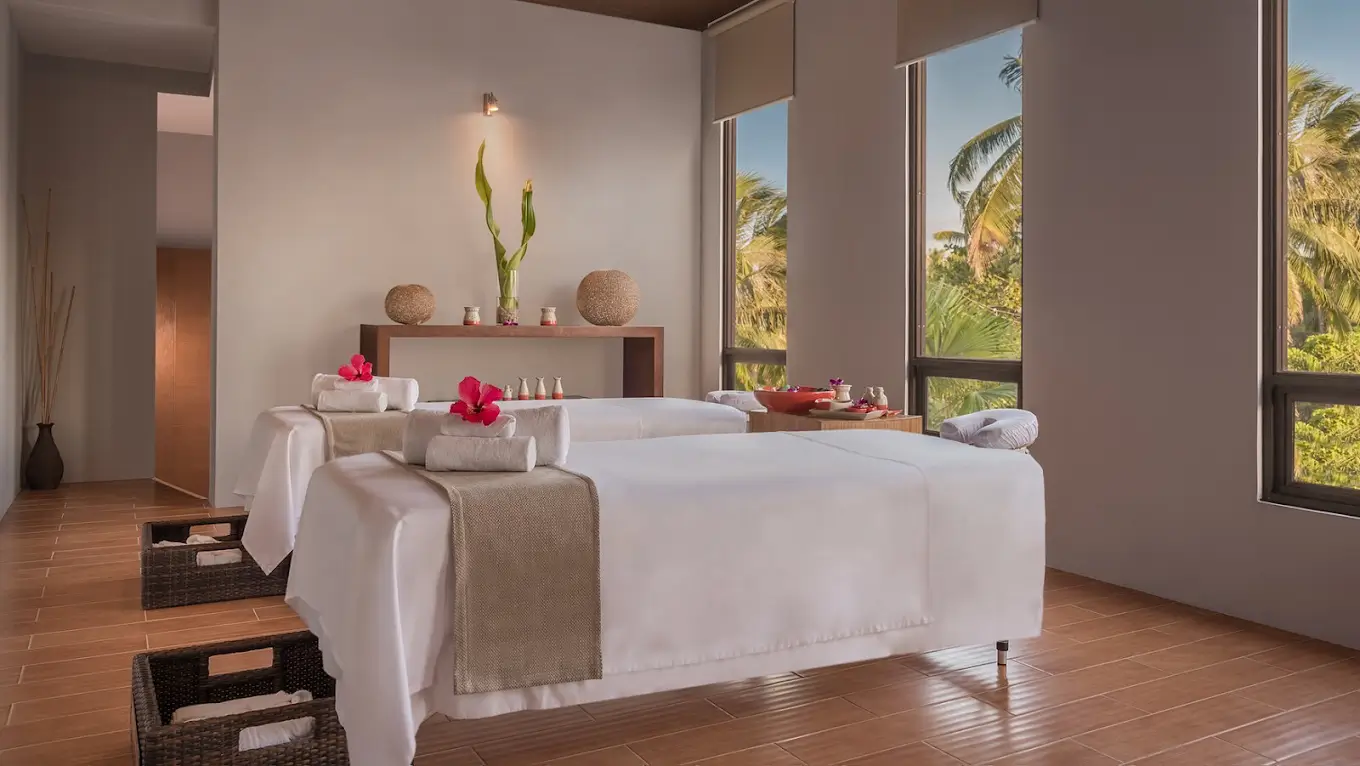 Upperhouse Spa in Boracay, featuring a spacious, relaxing interior with a luxurious setup for massages.