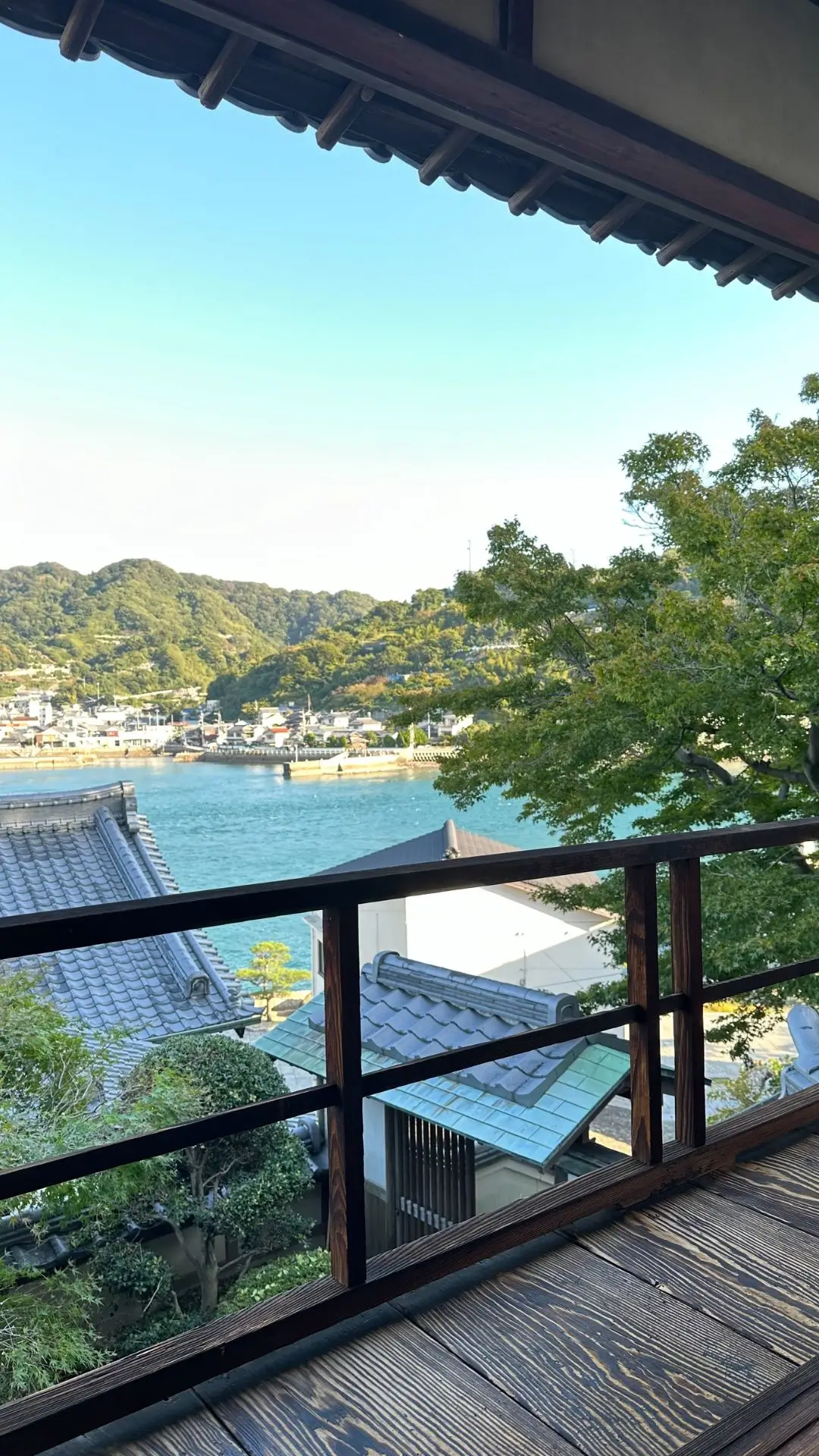 Coastal island village view linked to Volunteer Opportunities in Japan.