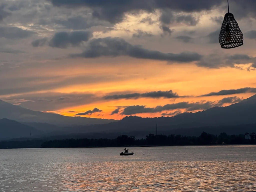 Sunrise on the east side of Gili Air, a peaceful morning experience and one of the things to do in Gili Air